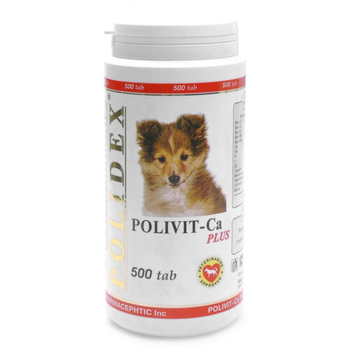 Витаминный комплекс для собак Polidex Polivit-Ca plus, 500 табл